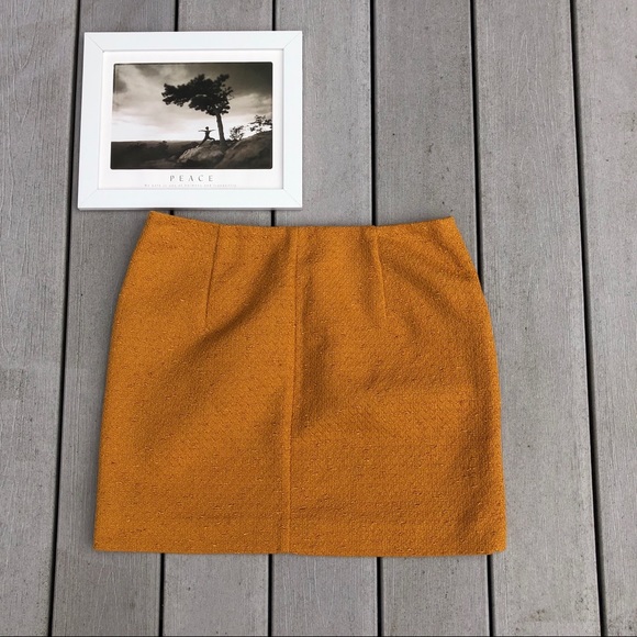 OUTBACK RED lined, textured marigold skirt size 8 - Picture 5 of 7